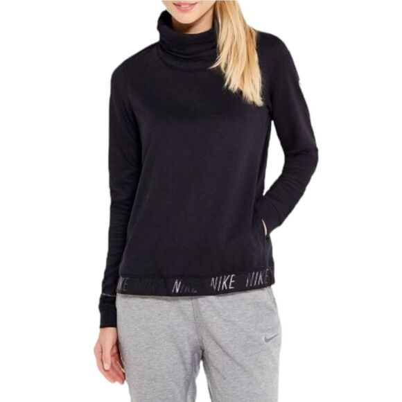 NIKE Dri-Fit Cowl Neck Training Top L - Picture 1 of 10
